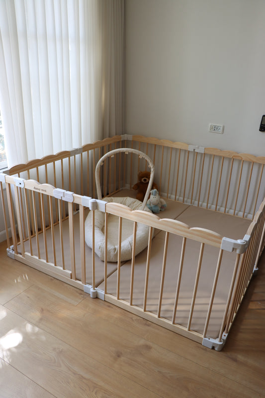 גדר פעילות מתקפלת לתינוקות עם סיומת קשתות- 150*150 ס״מ