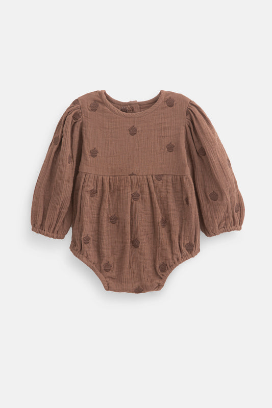 רומפר- חום עם רקמת בלוטים