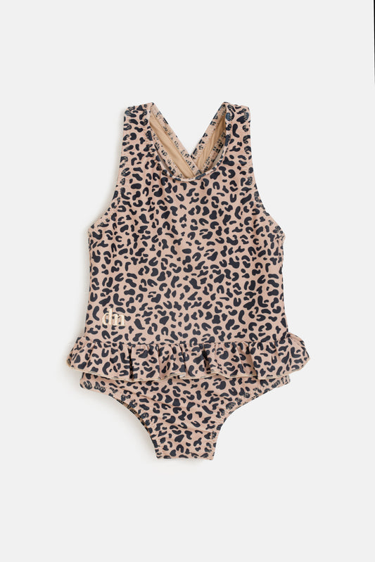 בגד ים שלם גופיה- מנומר