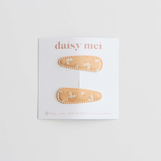 סיכות סופיה- פרחים כתום