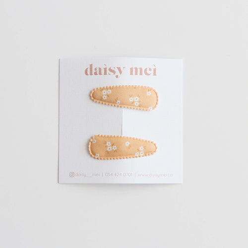 סיכות סופיה- פרחים כתום