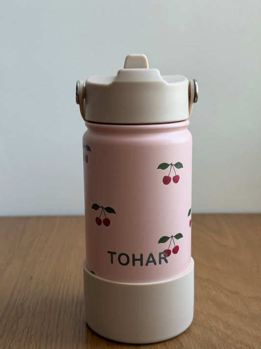 בקבוק תרמי ורוד דובדבן- TOHAR