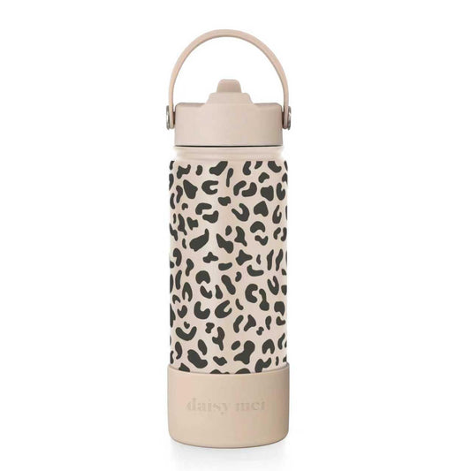 בקבוק שתיה תרמי גדול-  מנומר קרם