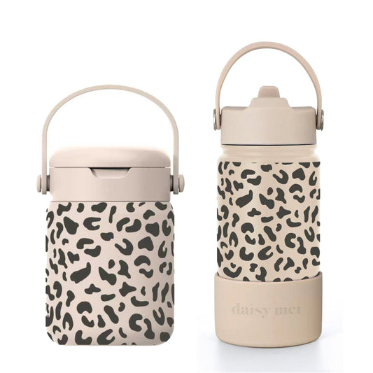 סט בקבוק&FOOD JAR - מנומר קרם