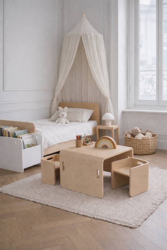 סט שולחן+2 כסאות לילדים