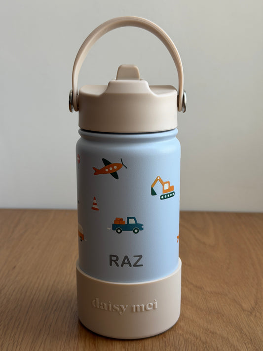 בקבוק תרמי תכלת מכוניות- RAZ