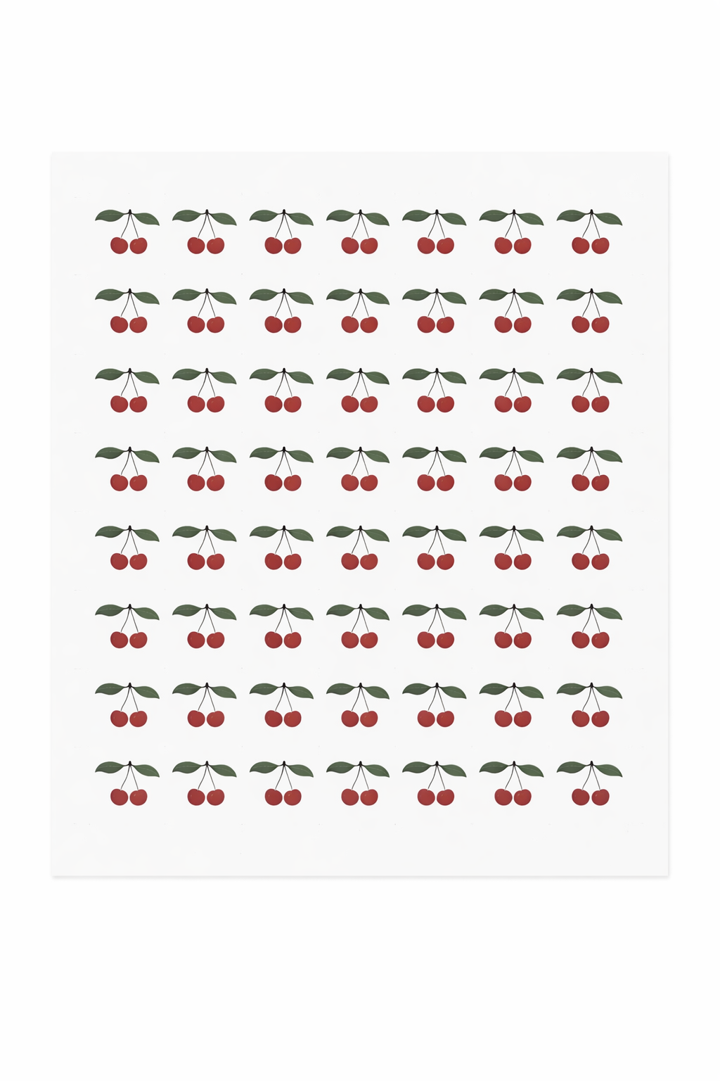 מדבקות דובדבנים – ויניל שקוף A3