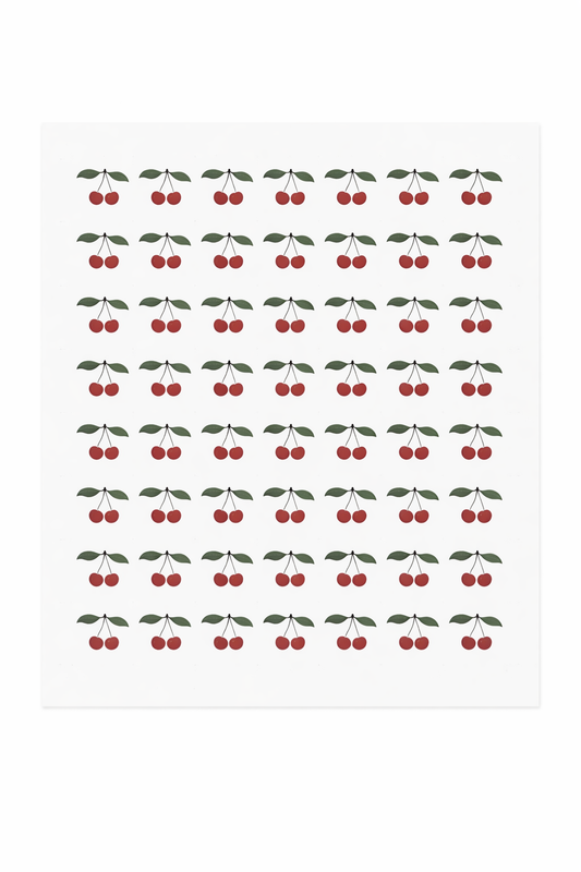 מדבקות דובדבנים – ויניל שקוף A3